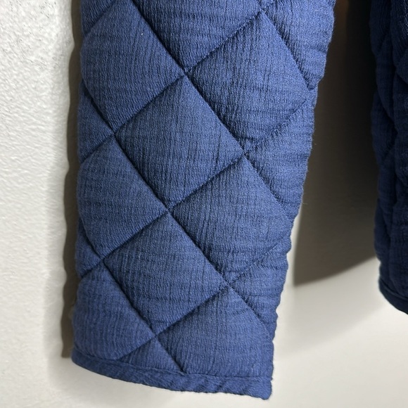 T39 Market & Spruce Quilted Coat Navy Blue New with Tags size XS Stitchfix Brand - Picture 8 of 11